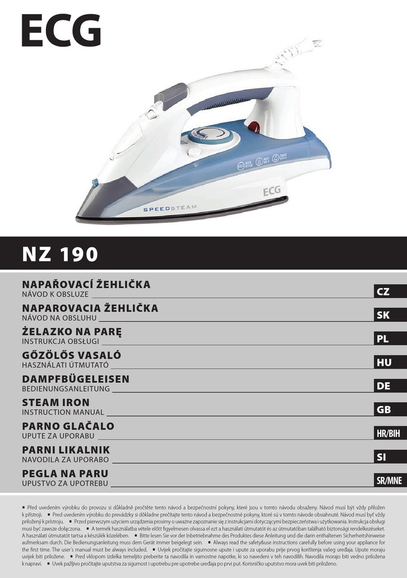 ECG SPEEDSTEAM NZ 190 instruction manual