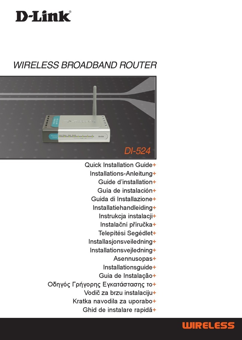 D-Link DI-524 - AirPlus G Wireless Router User manual D-Link DI-524 - AirPlus G Wireless Router User manual