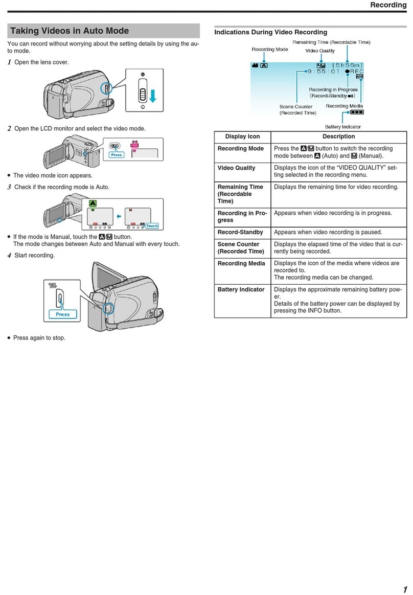 JVC Everio GZ-MG750 User manual