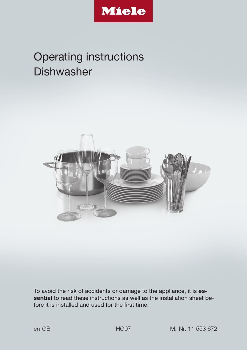 Miele G 5430 SC SL Active operating instructions