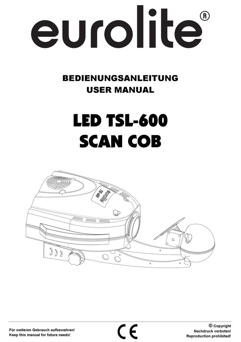 EuroLite LED TSL-600 SCAN COB User manual