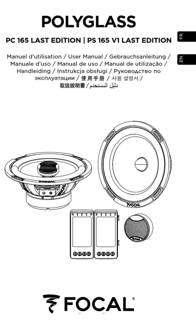 Focal Performance PC 165 V1 user manual
