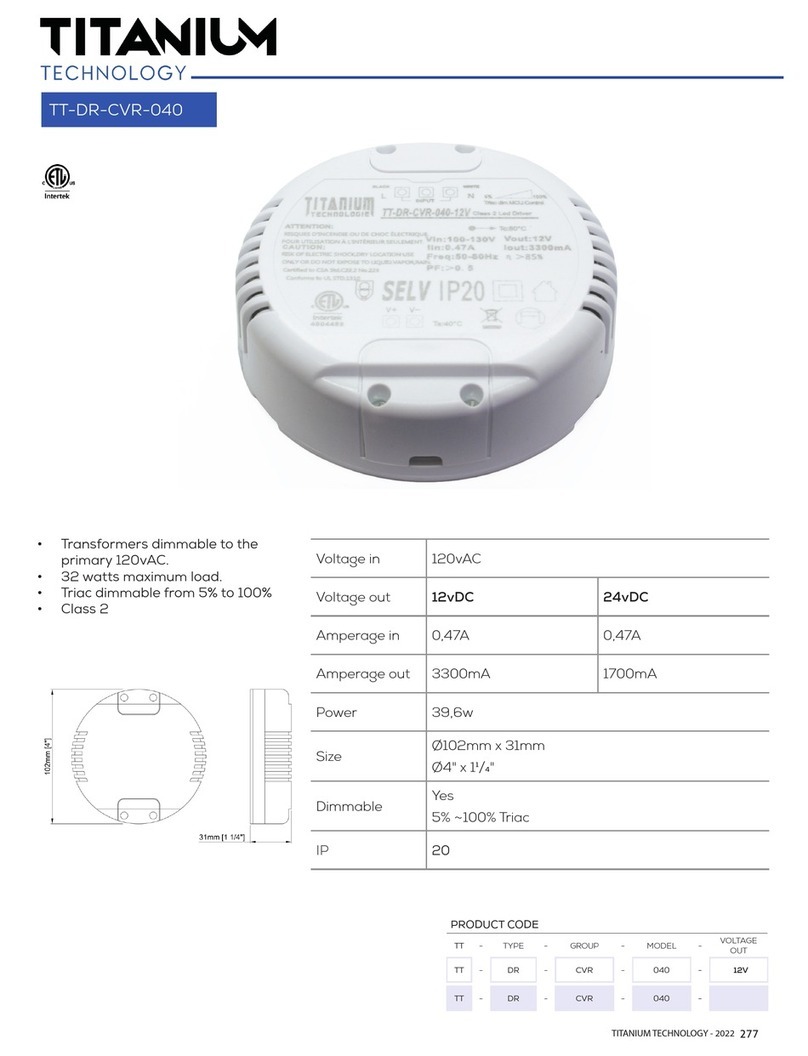 Titanium TT-DR-CVR-040 manual