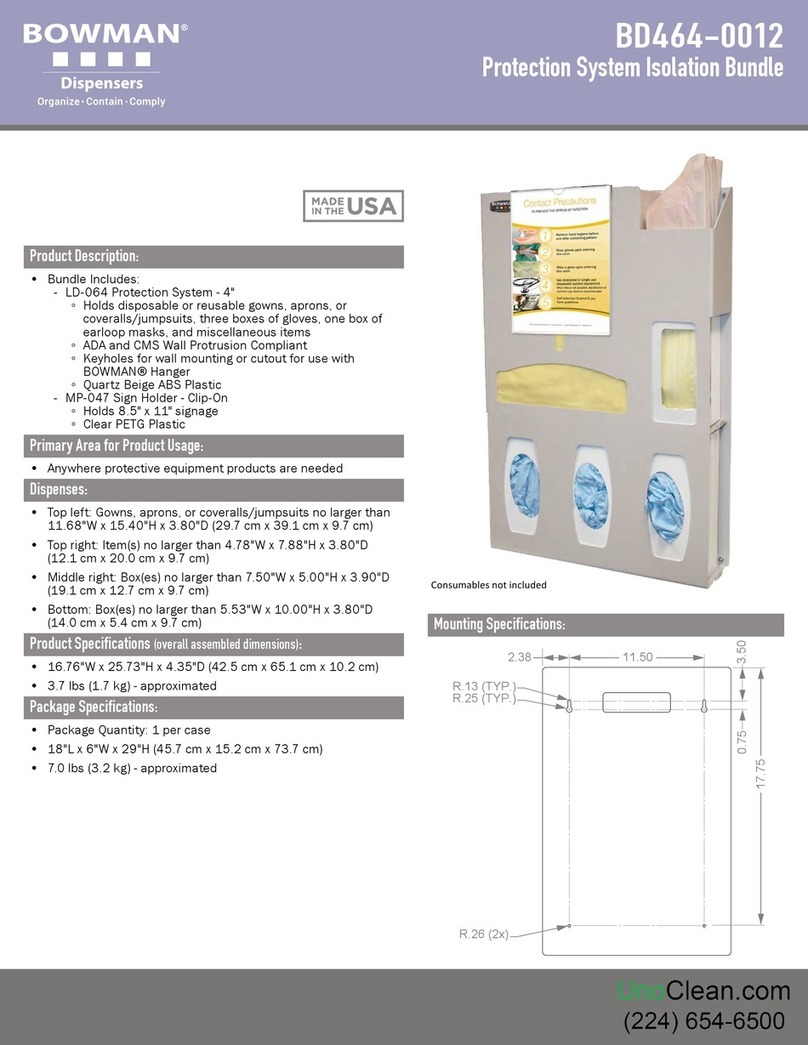 BOWMAN BD464-0012 User manual
