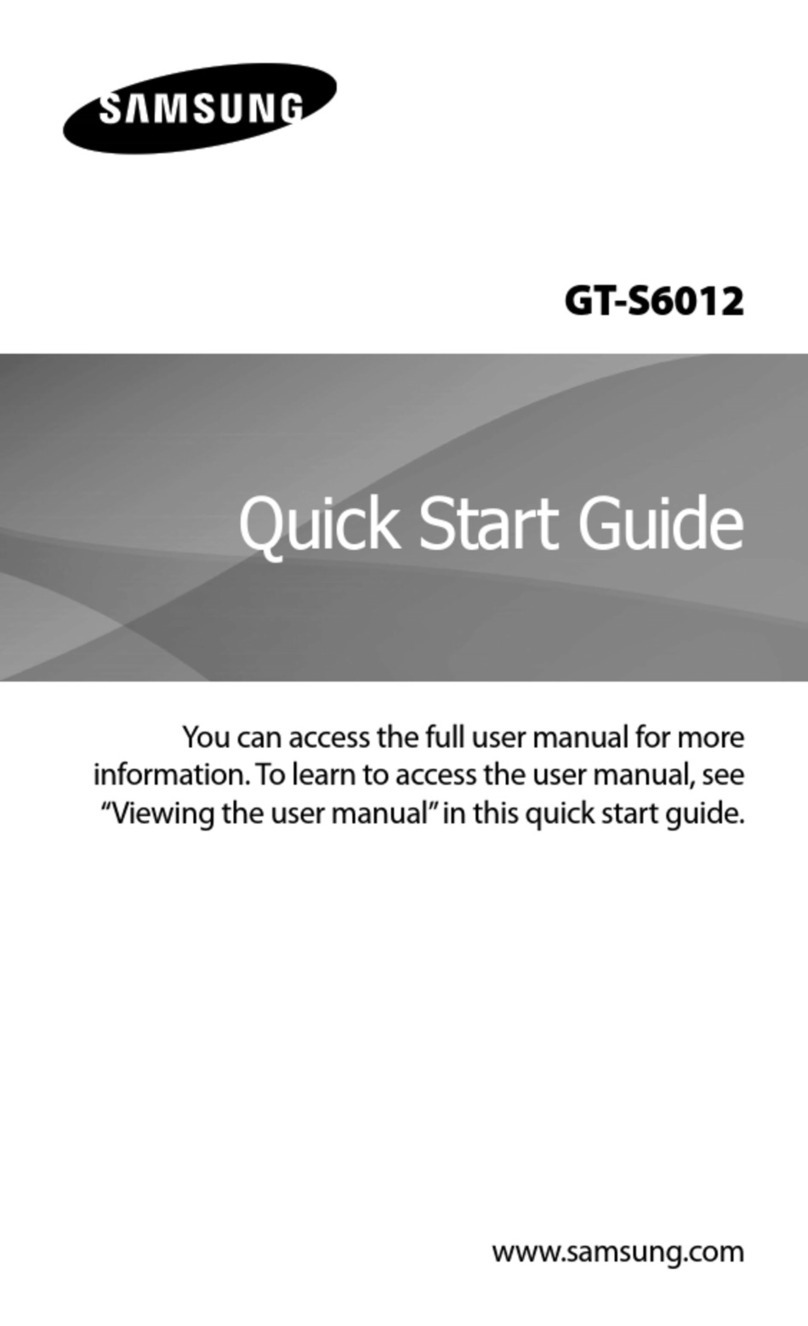 Samsung GT-S6012 quick start guide