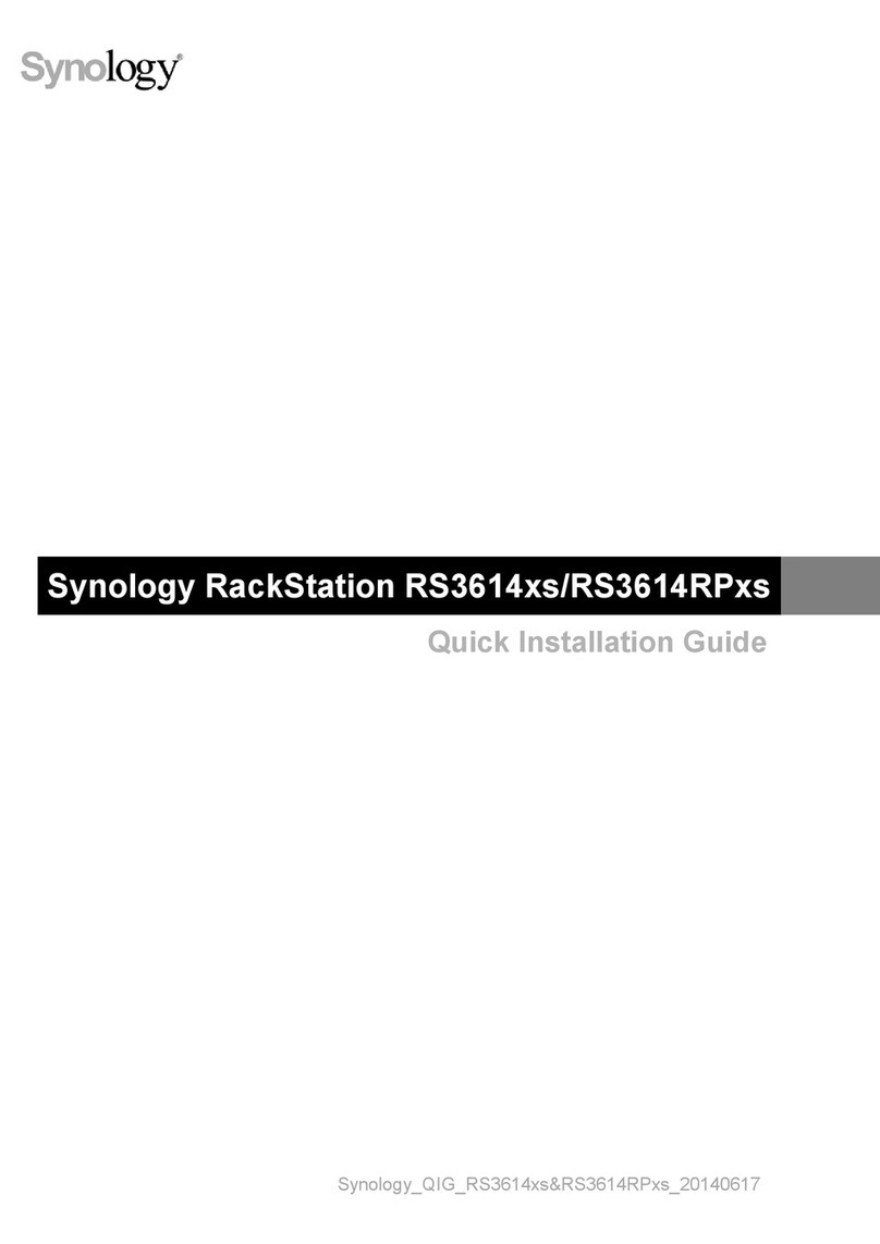 Synology RackStation RS3614xs User manual