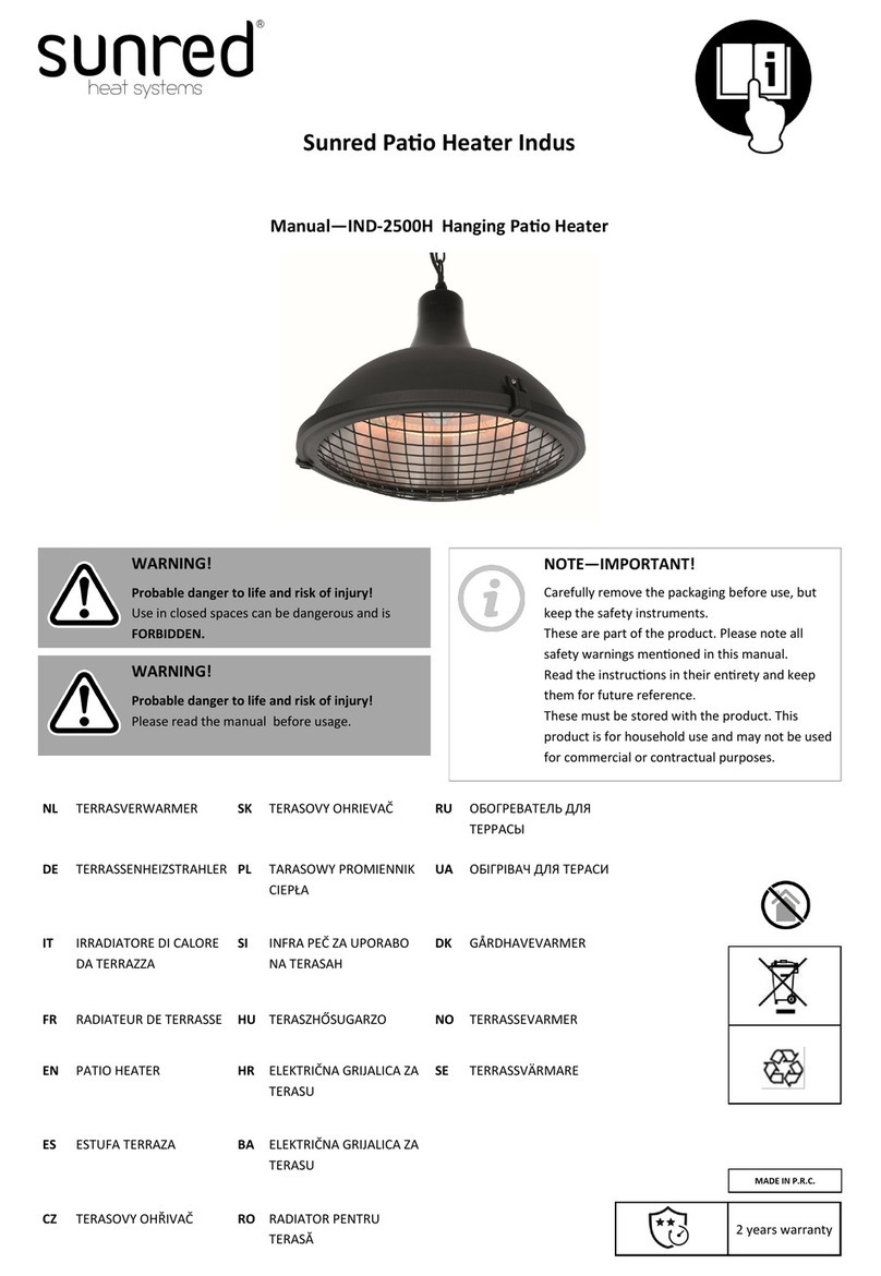 Sunred IND-2500H User manual