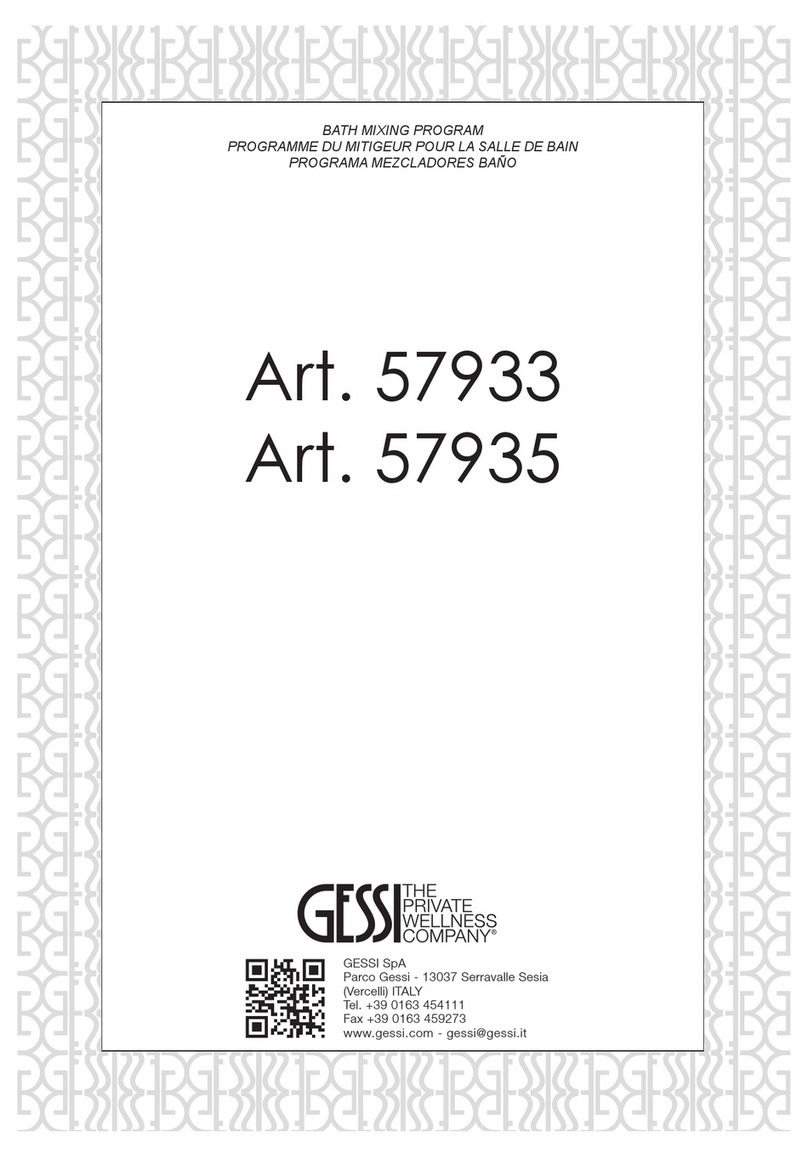 Gessi 57933 User manual