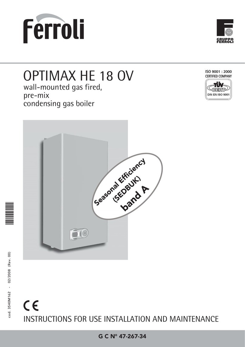 Ferroli OPTIMAX HE 18 OV Troubleshooting guide