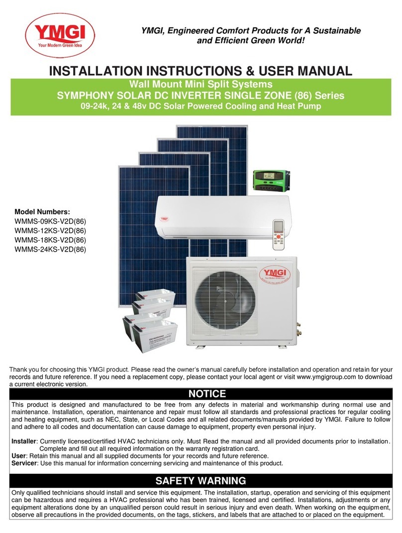 YMGI 86 Series Installation instructions & user manual