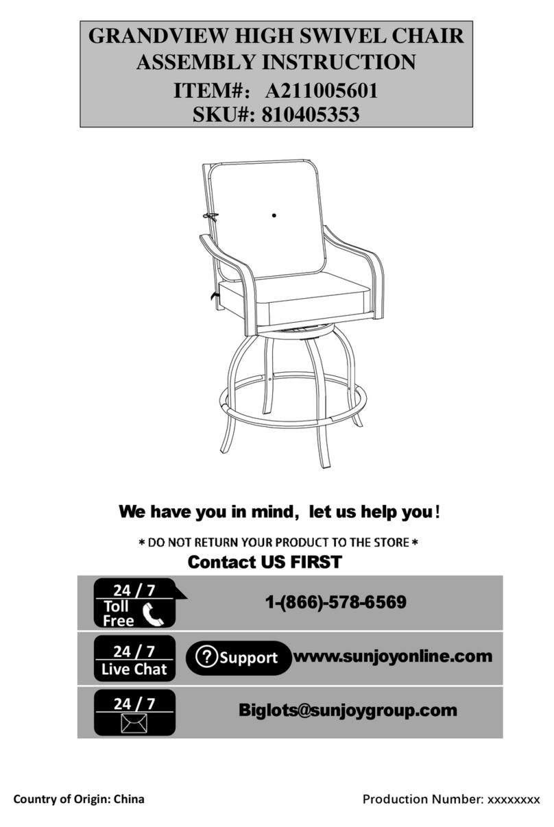 Sunjoy GRANDVIEW A211005601 User manual