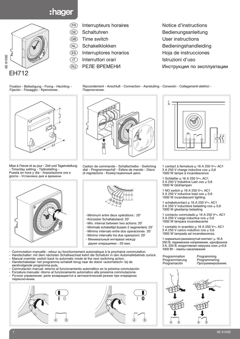 hager EH712 User instructions