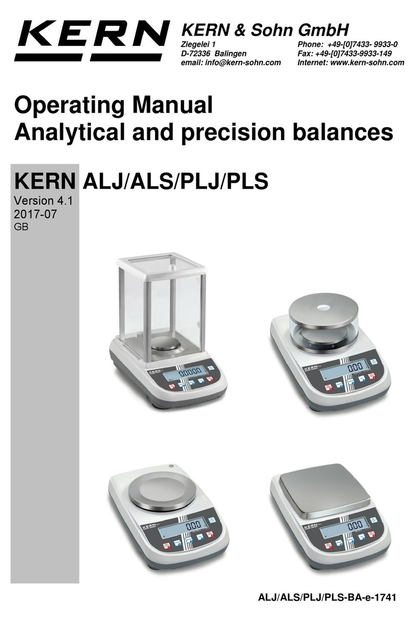 KERN PLJ Series User manual
