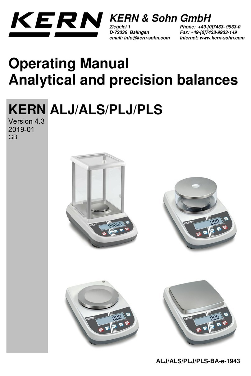 KERN ALS Series User manual