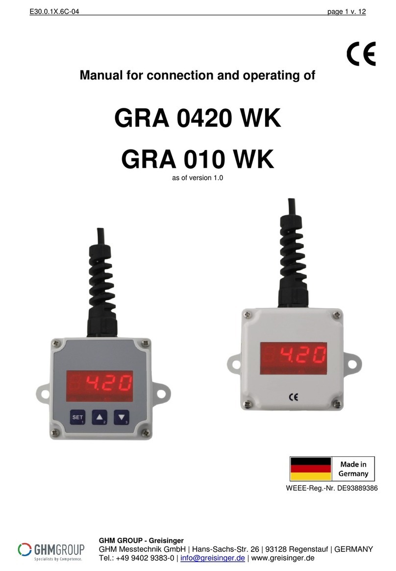 GHM Greisinger GRA 0420 WK manual