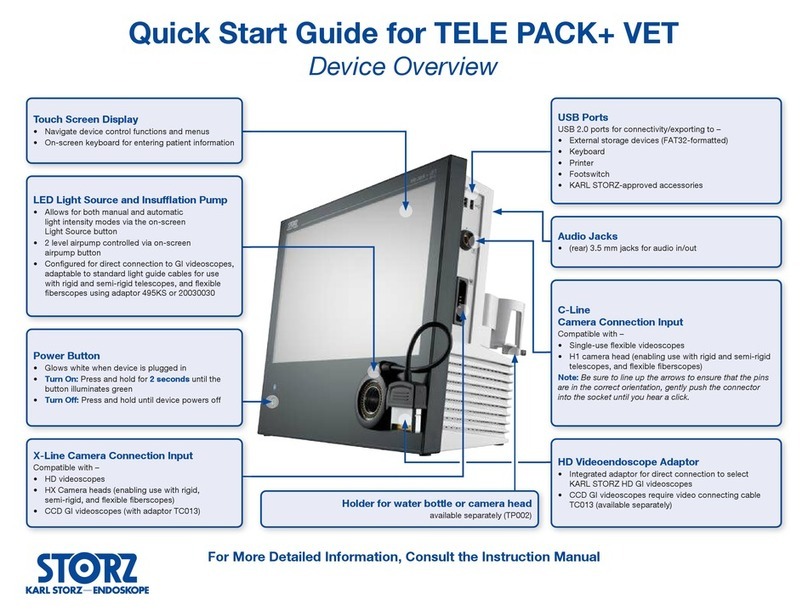 Karl Storz TELE PACK+ VET quick start guide