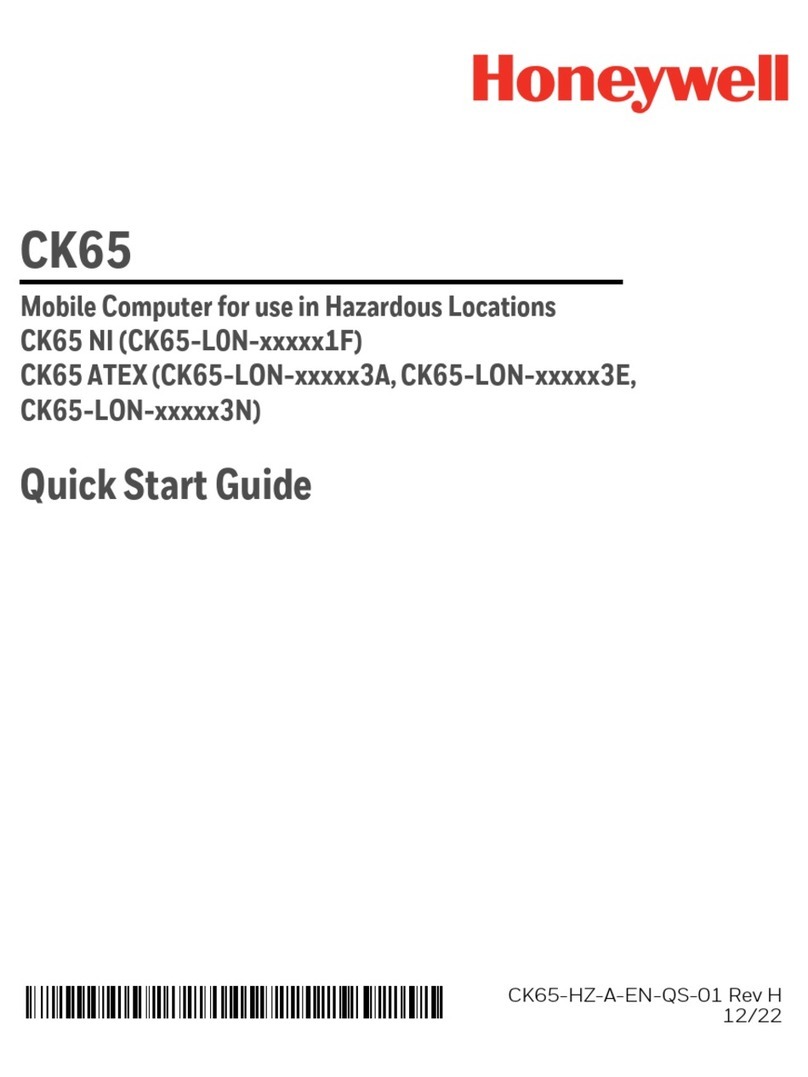 Honeywell CK65 ATEX User manual