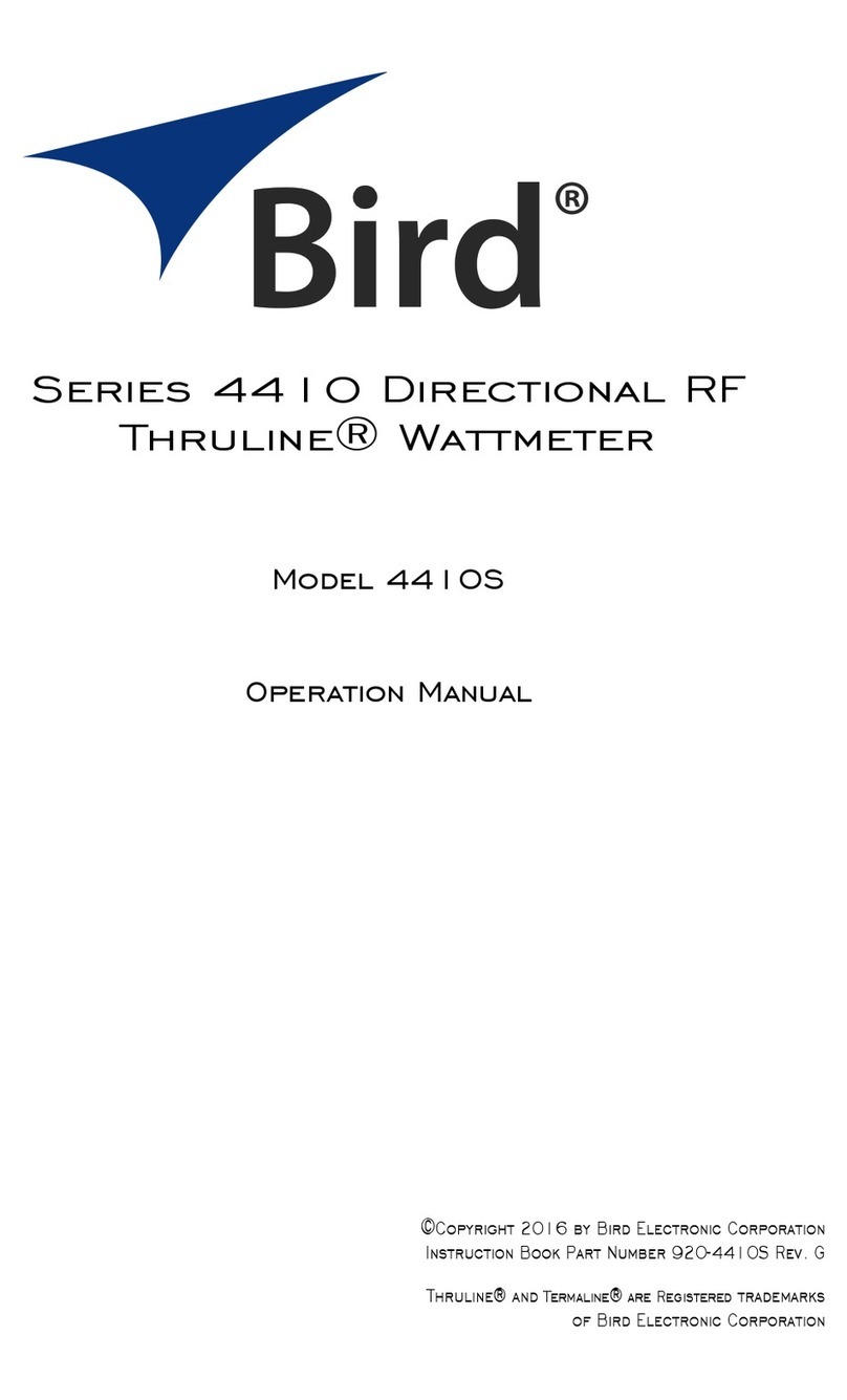 BIRD Thruline 4410 series Operation manual