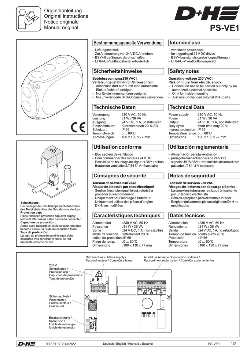 D+H PS-VE1 Original instructions