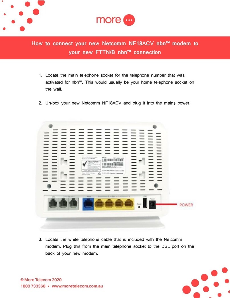 More Netcomm nbn NF18ACV User manual
