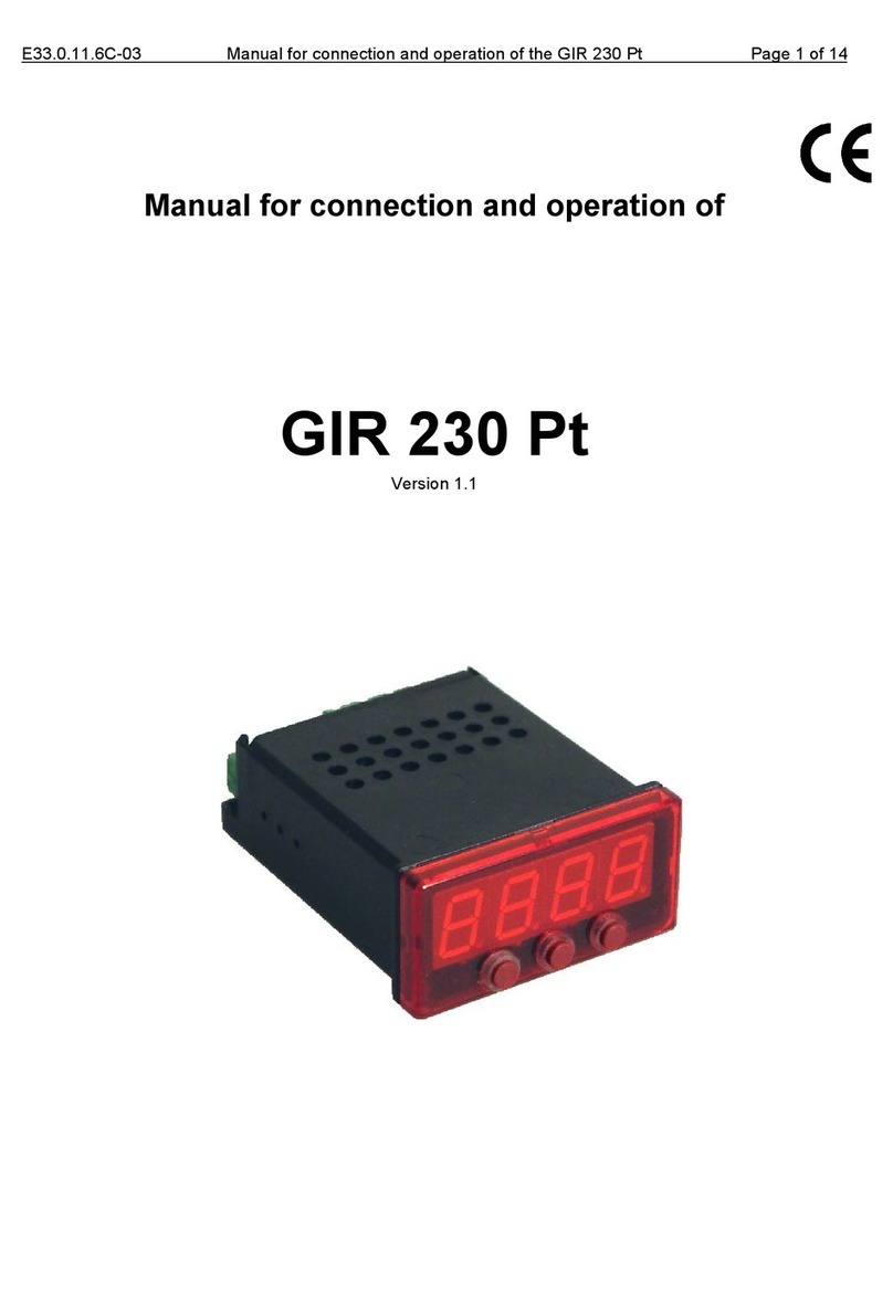 GREISINGER GIR 230 Pt User manual