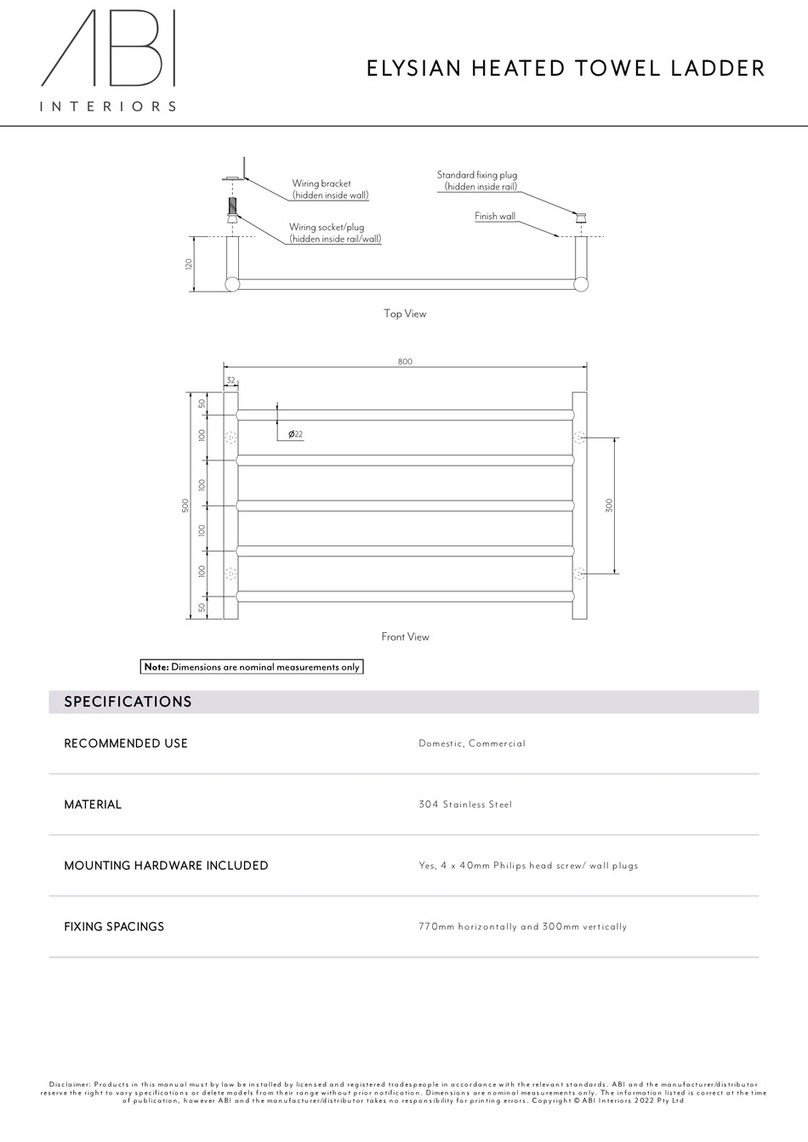 ABI INTERIORS ELYSIAN quick start guide