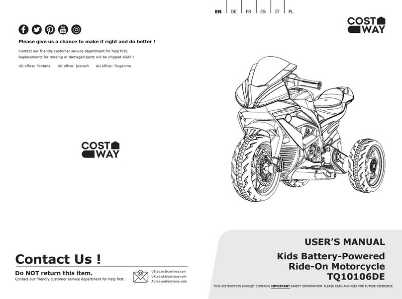 Costway TQ10106DE user manual