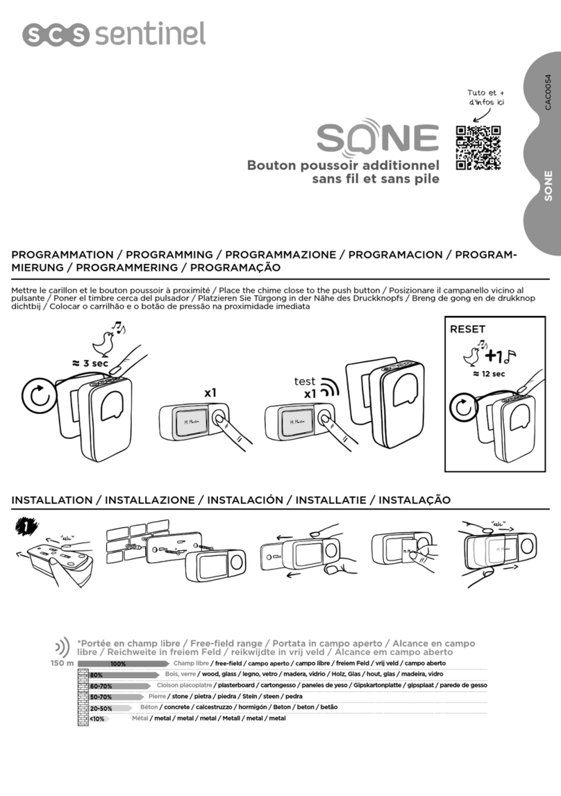SCS Sentinel SONE instruction manual