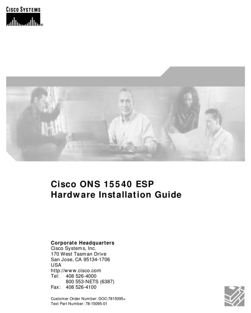 Cisco ONS 15540 ESP Manual