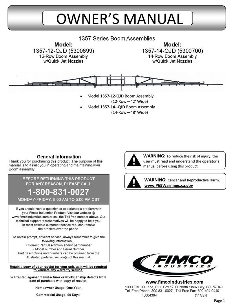 Fimco 1357 Series owner's manual