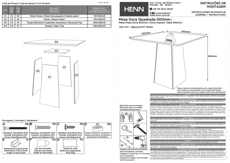 HENN Dora S211-127 User manual