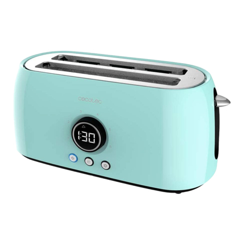 cecotec CLASSICTOAST 15000 BLUE EXTRA DOUBLE User manual