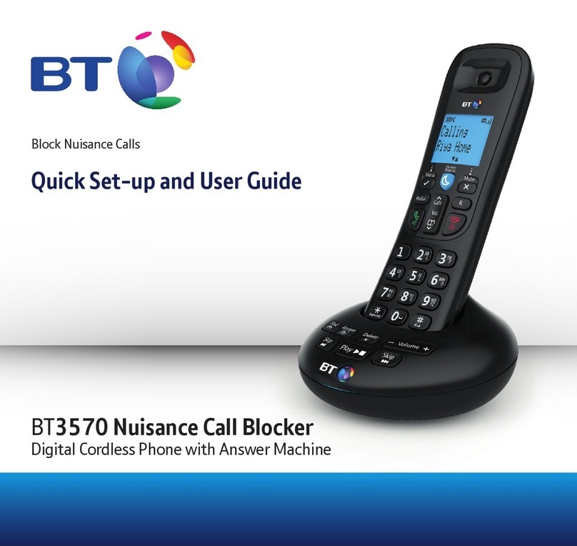 BT BT3570 Specification sheet