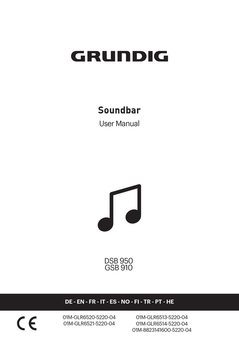 Grundig GSB 910 User manual Grundig GSB 910 User manual