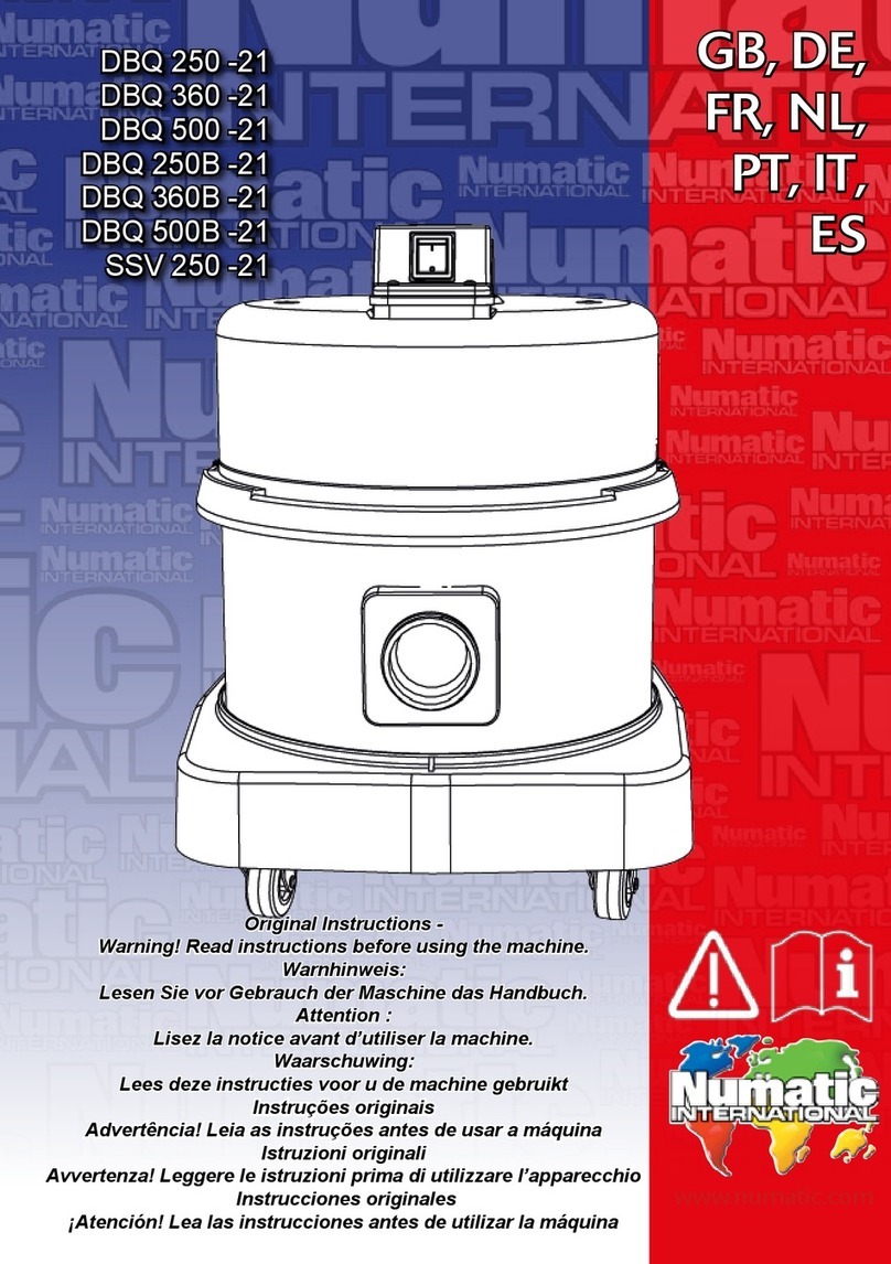 Numatic DBQ 250 -21 Original instructions