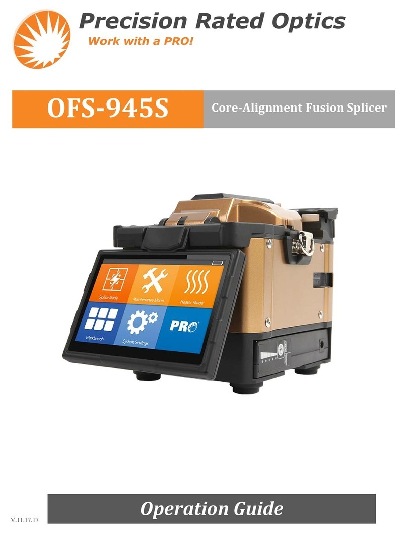 Precision Rated Optics OFS-945S Operation guide