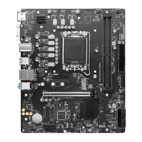 MSI PRO H610M-E DDR4 User manual MSI PRO H610M-E DDR4 User manual