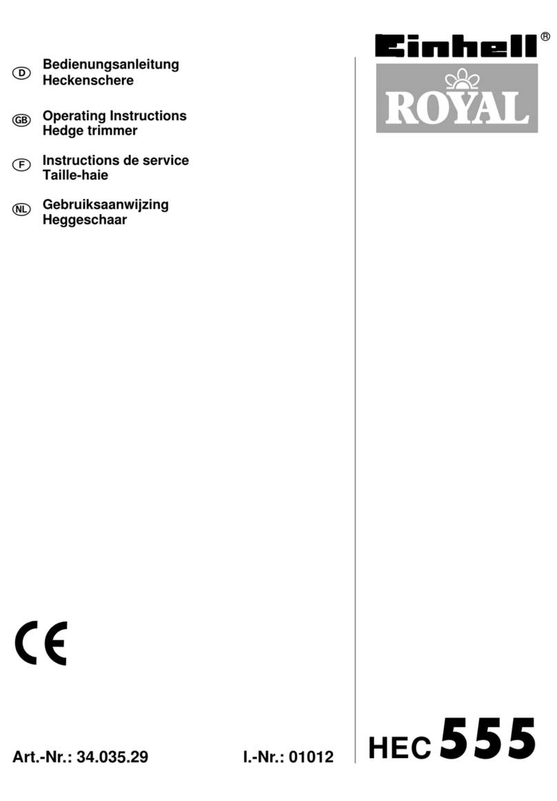 Einhell Royal HEC 555 operating instructions