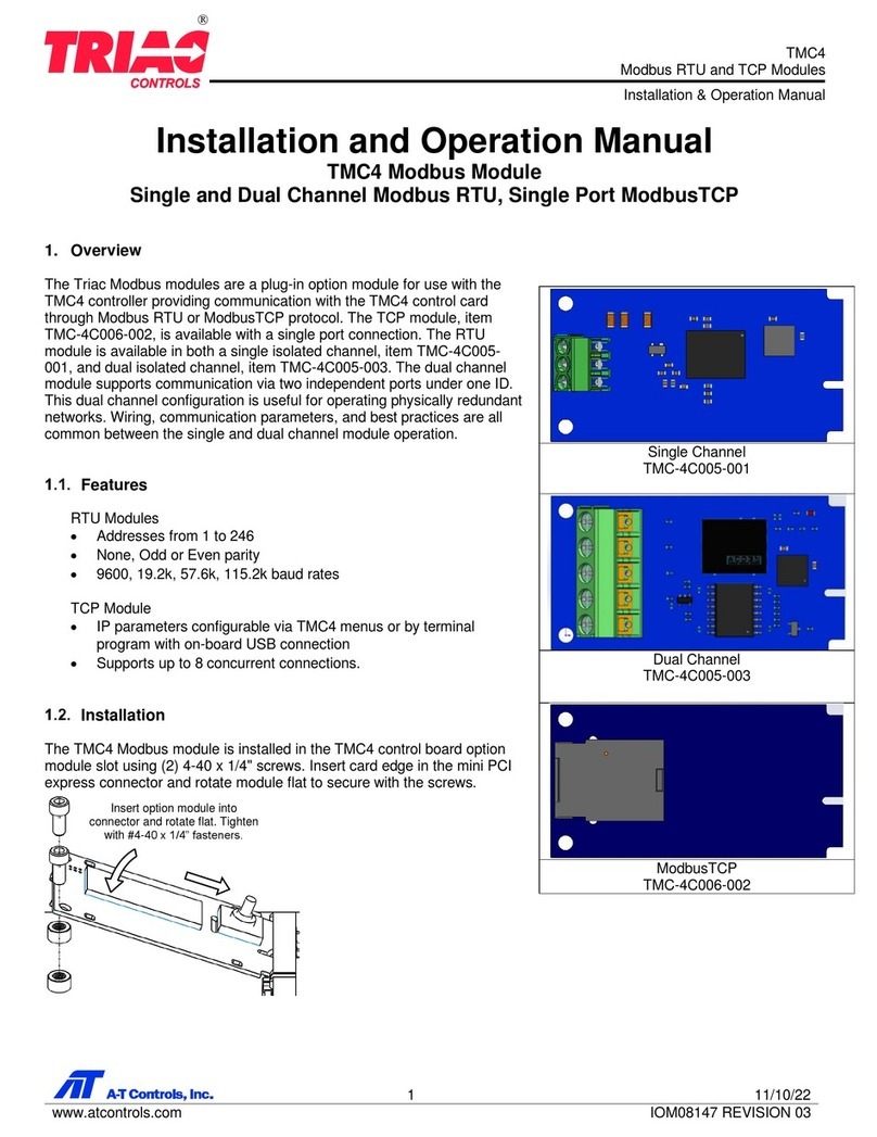 TRIAC TMC-4 Installation and operation manual