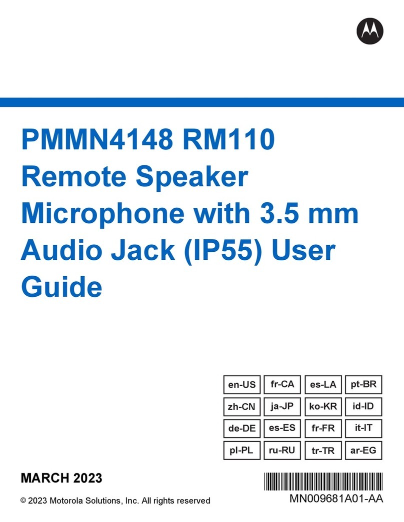 Motorola PMMN4148 RM110 User manual
