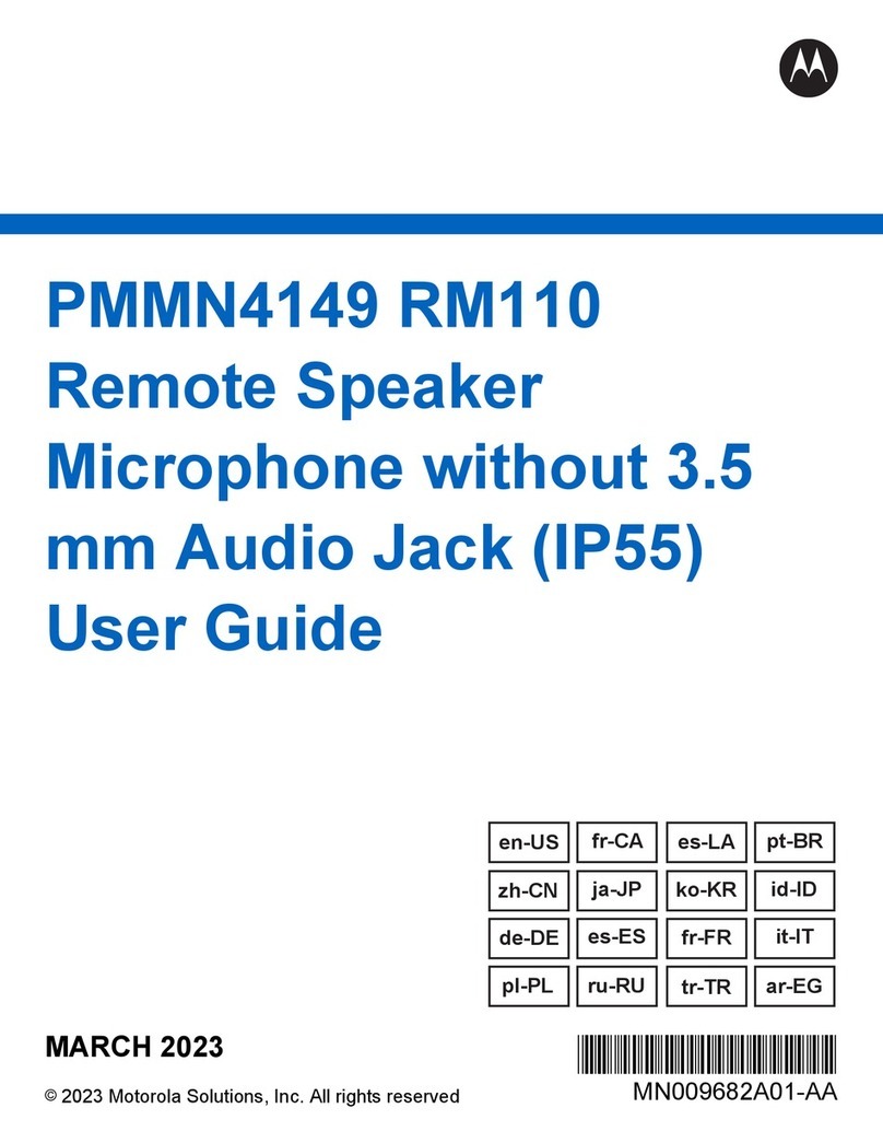 Motorola PMMN4149 RM110 User manual