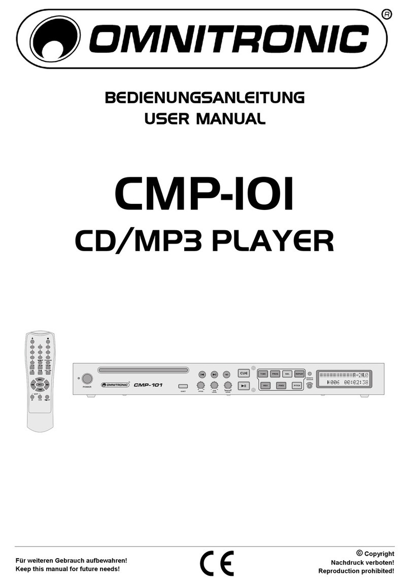 Omnitronic CMP-101 User manual