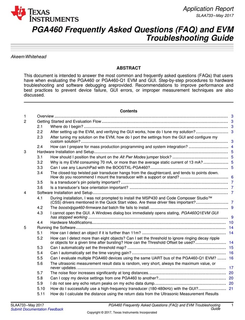 Texas Instruments PGA460 User manual