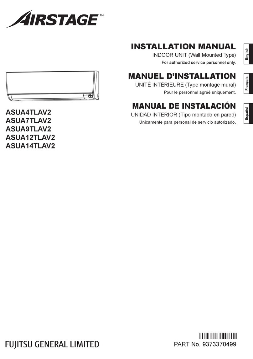 Fujitsu Airstage ASUA4TLAV2 User manual