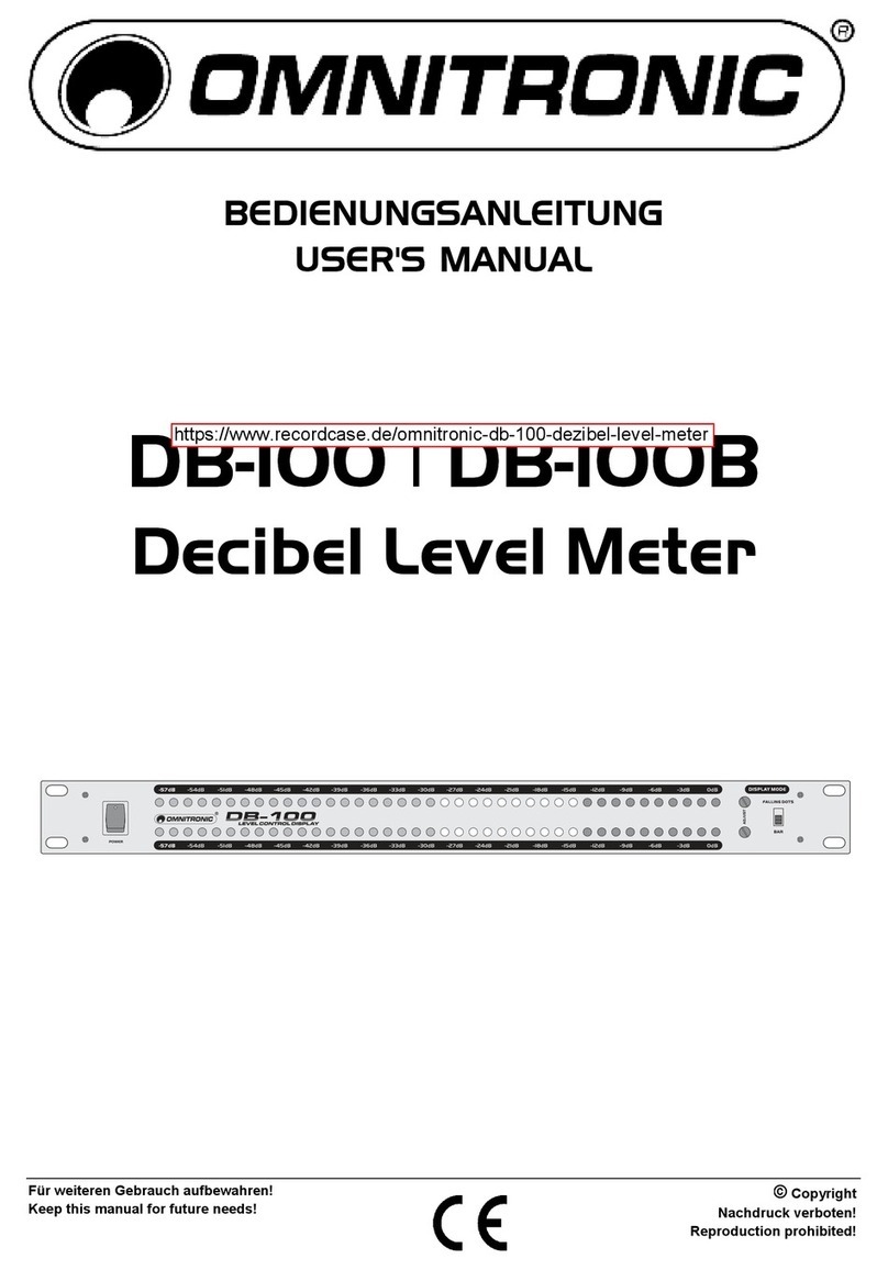 Omnitronic DB-100 user manual