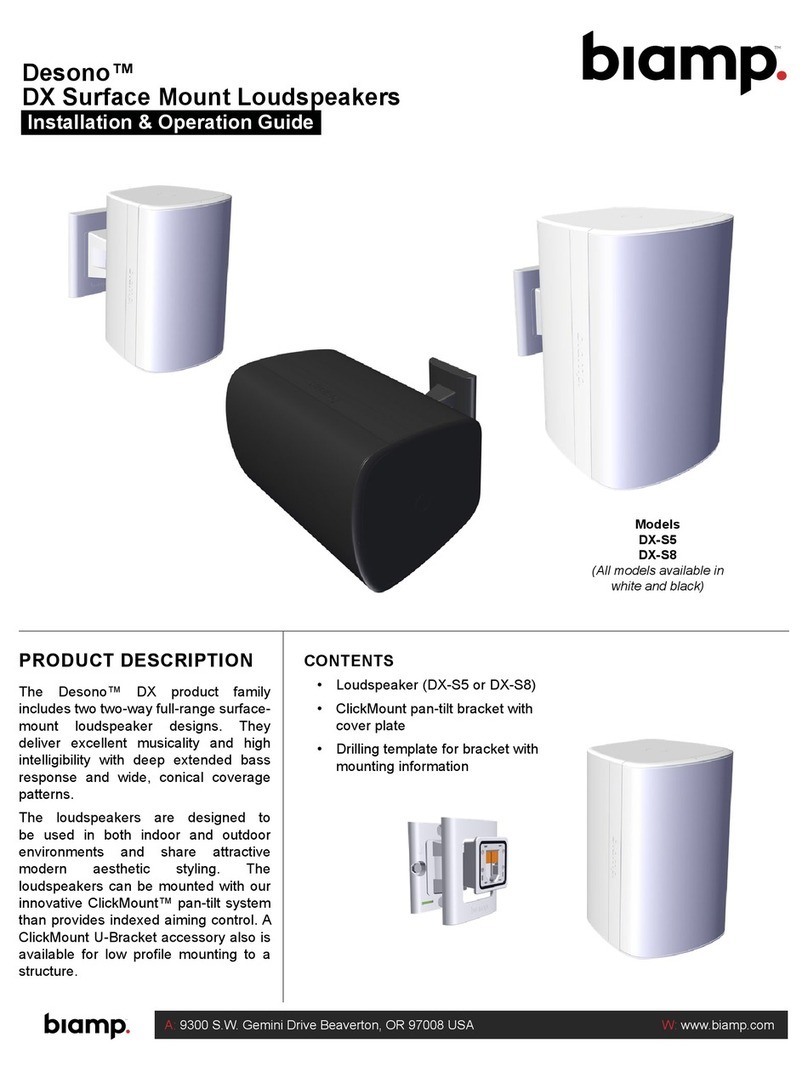 Biamp Desono DX Series Original operating instructions