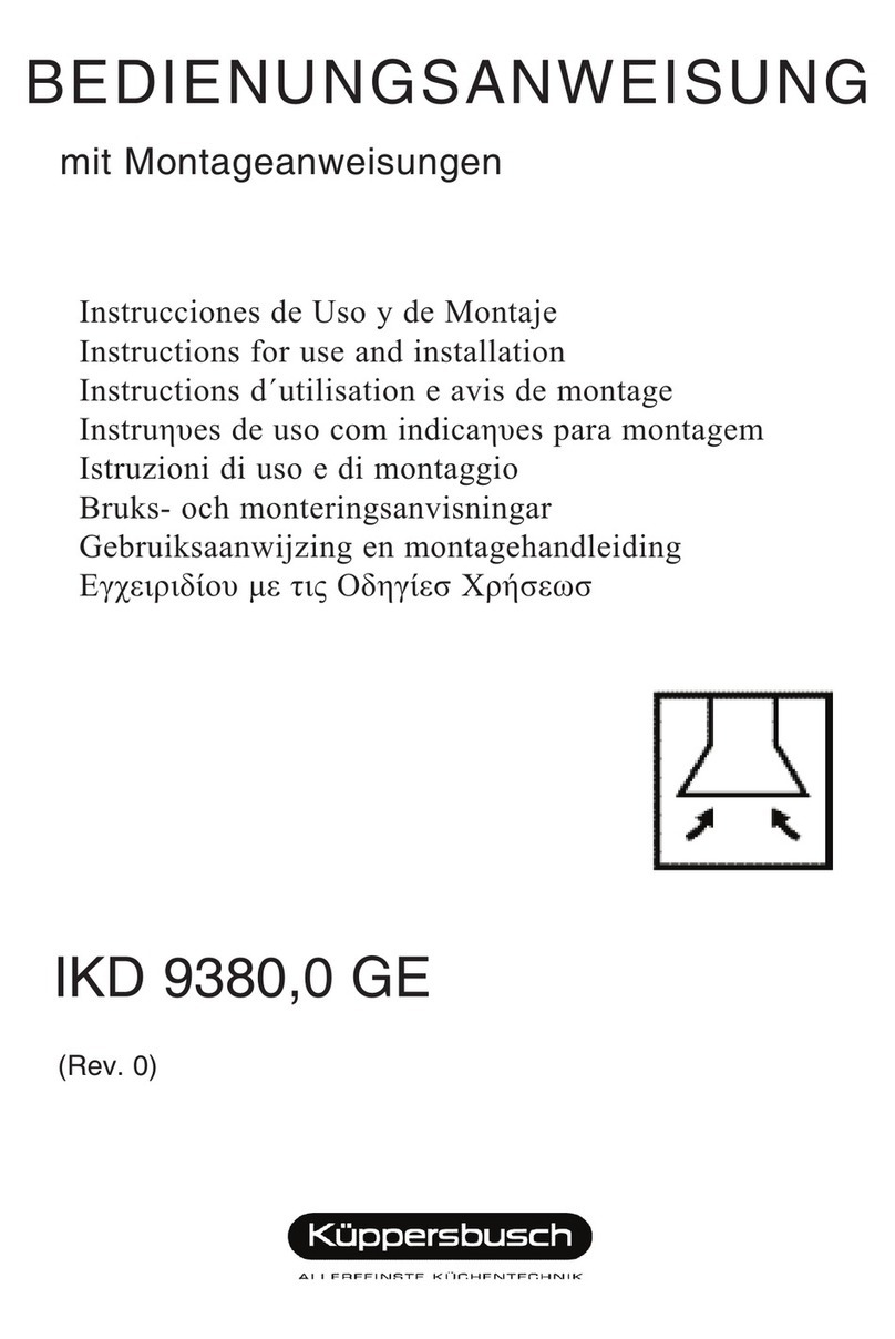 Kuppersbusch IKD 9380.0 GE Instructions for use and installation