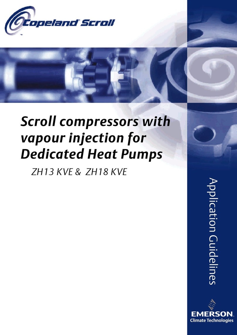 Emerson Copeland Scroll ZH13 KVE Instruction Manual