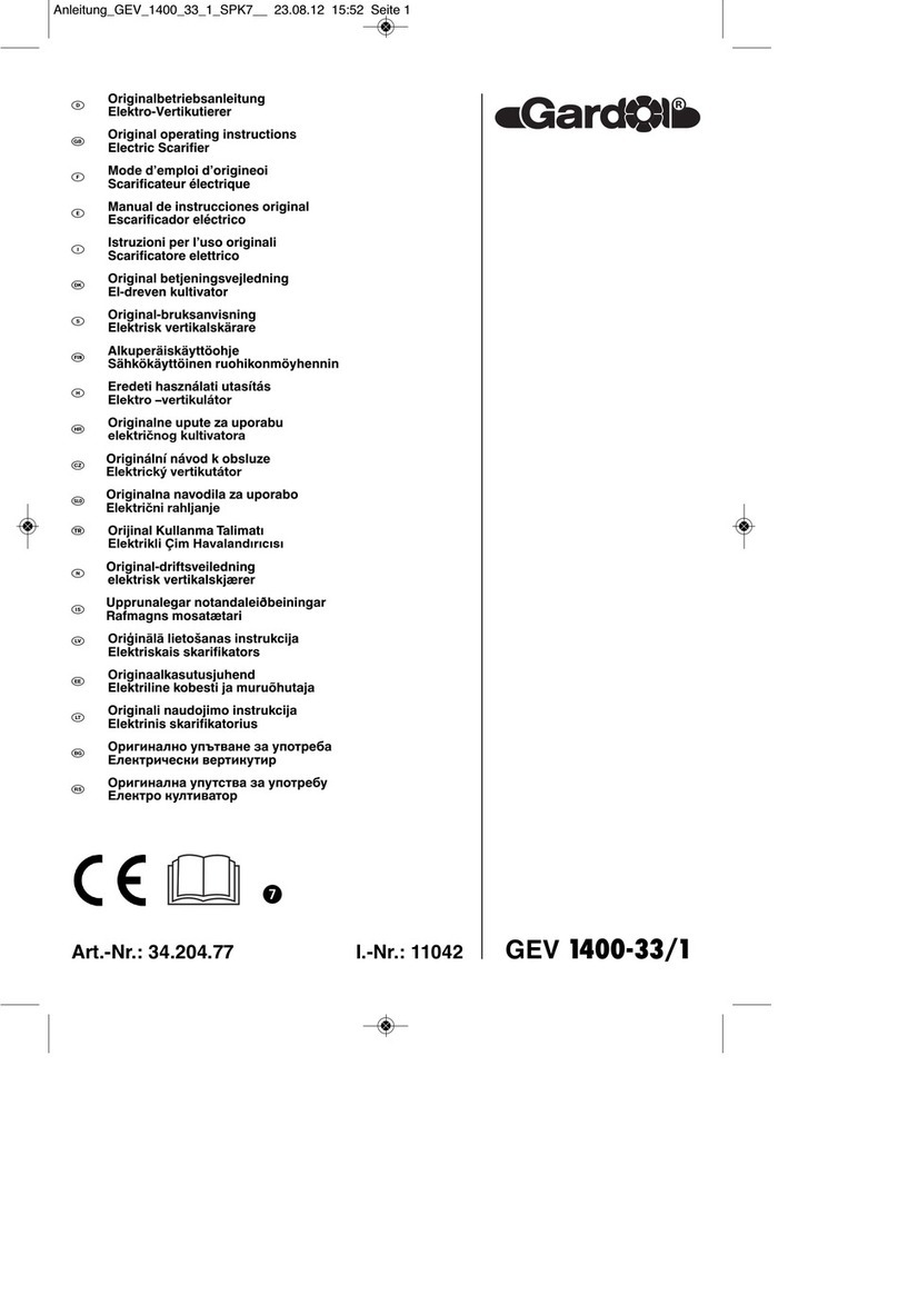 Gardol GEV 1400-33/1 User manual