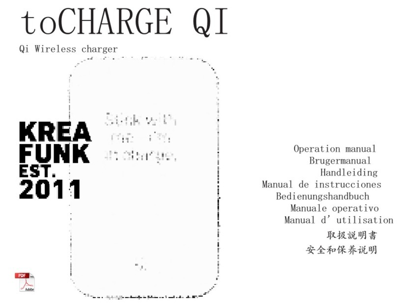 KREAFUNK toCHARGE QI Operation manual